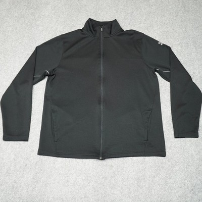Under Armour Men's Black Large Full Zip Activewear Jacket Reflective