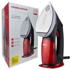 Morphy Richards 2000W TurboSteam 2in1 Garment Steamer & Iron 361001 Turbo Steam
