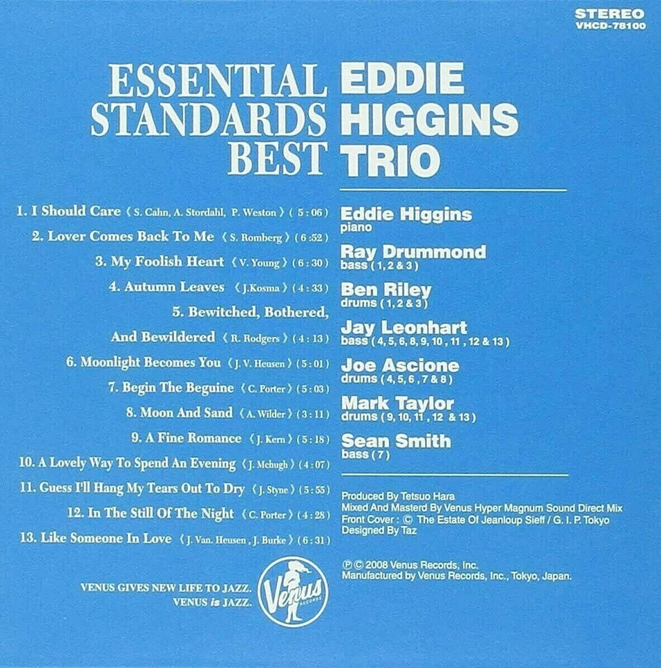 Eddie Higgins Trio Jazz SEALED CD Essential Standard Best Paper Sleeve Japan OBI - Image 3 of 3