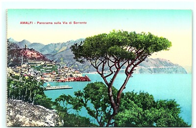 S03-5902, AMALFI, PANORAMA SULLA VIA DI SORRENTO, ANTIQUE POSTCARD