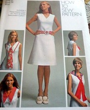 LOVELY VTG 1970s DRESS Sewing Pattern 12/34