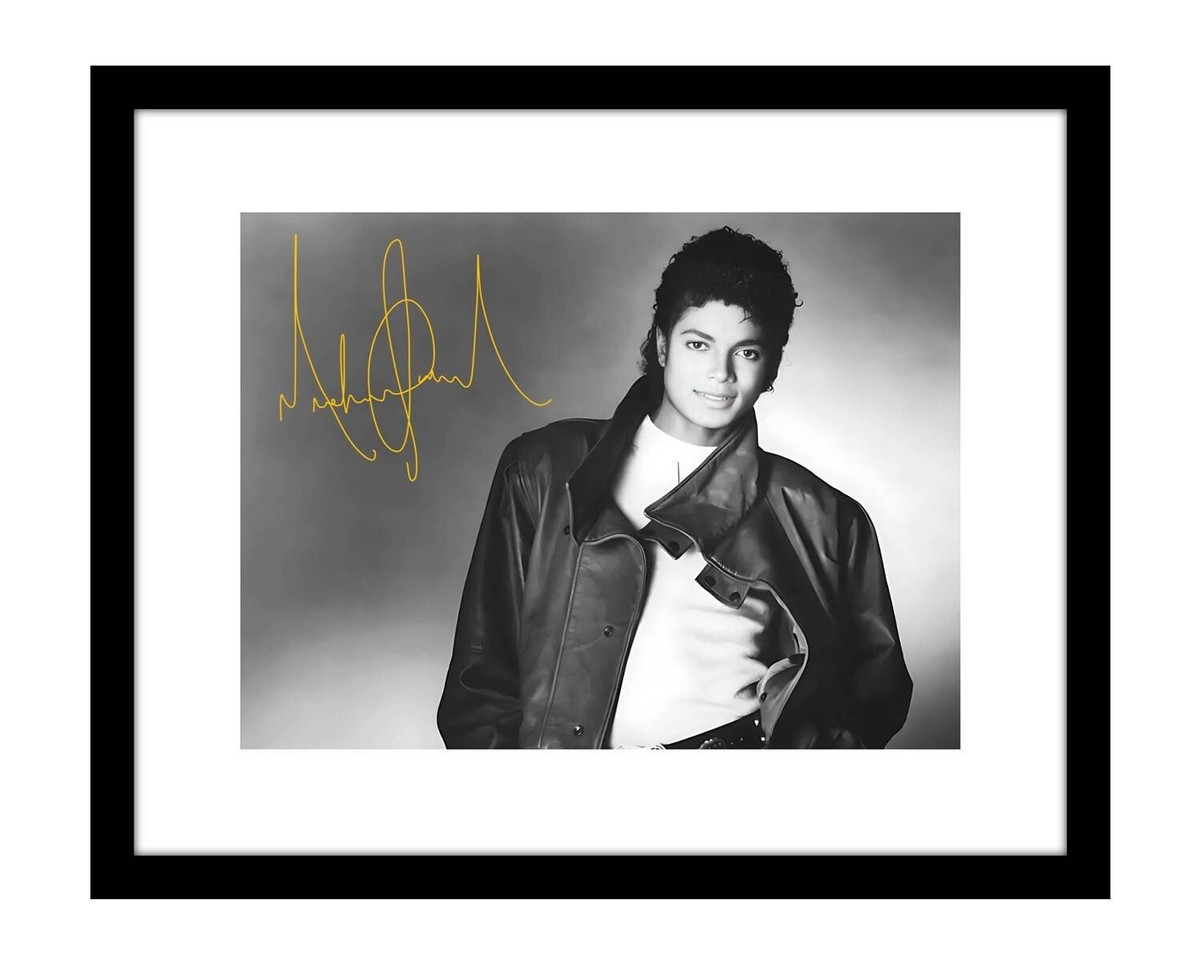ディーゼル、マイケルズ autograph Michael Jackson 8x10 Signed photo print American popstar