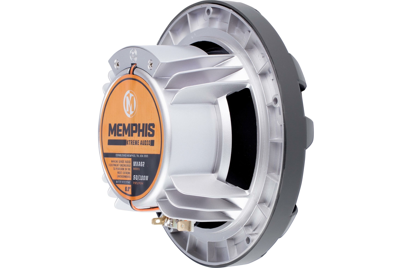 Memphis 6.5" Coaxial ATV UTV Marine Speakers with LED Lights - Pair