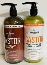 Hair Chemist Limited ~ Castor Pro-Growth Shampoo & Conditioner 33.8 fl oz Each