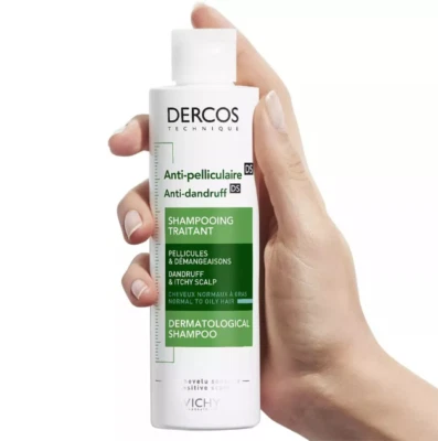 Vichy Dercos Anti Dandruff Shampoo Flakes Normal Oily Hair Scalp Itchy - 200ml