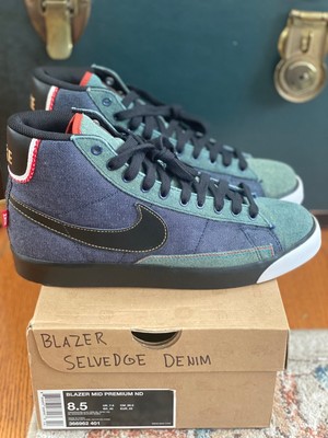 nike denim blazer