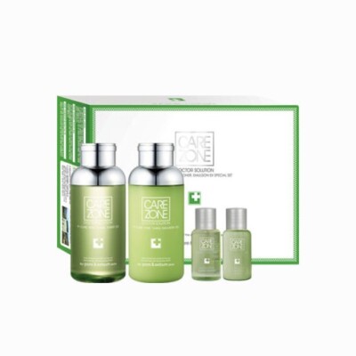Care Zone P-Cure Pore Tuning Toner & Emulsion EX Set   K-Beauty Skincare Duo