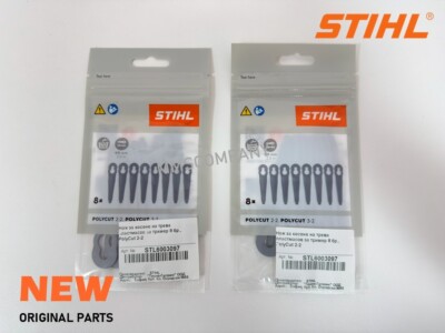 Stihl Parts - 2x OEM PolyCut 2-2 Trimmer Blades for FSA 45 Trimmer ...