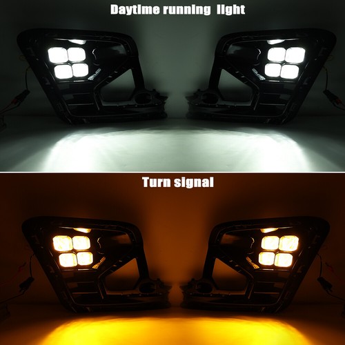 LED Front DRL Daytime Running Light Fog Lamps Turn Signal For KIA RIO 2021-2023 - Picture 3 of 16