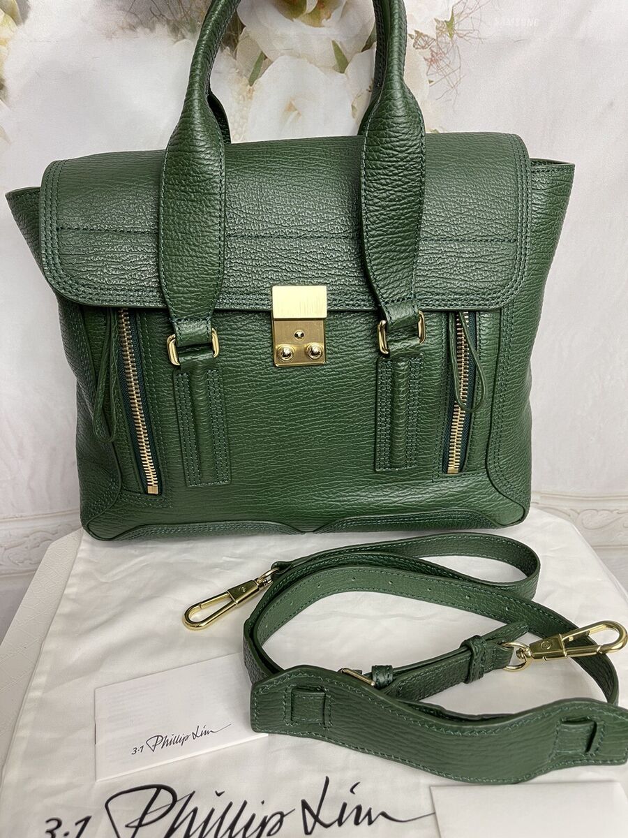 3.1 PHILLIP LIM medium pashi satchel/shoulder bag GREEN 3.1 PHILLIP LIM medium pashi satchel/shoulder bag GREEN
