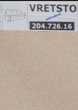 IKEA Vretstorp Bezug 3er Bettsofa Hallarp beige Couch Husse Ersatzbezug Sofa Neu