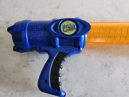Nerf Reactor Atom Blaster Ball Blaster Gun Blue Orange Hasbro 2003 Vintage - Picture 5 of 9