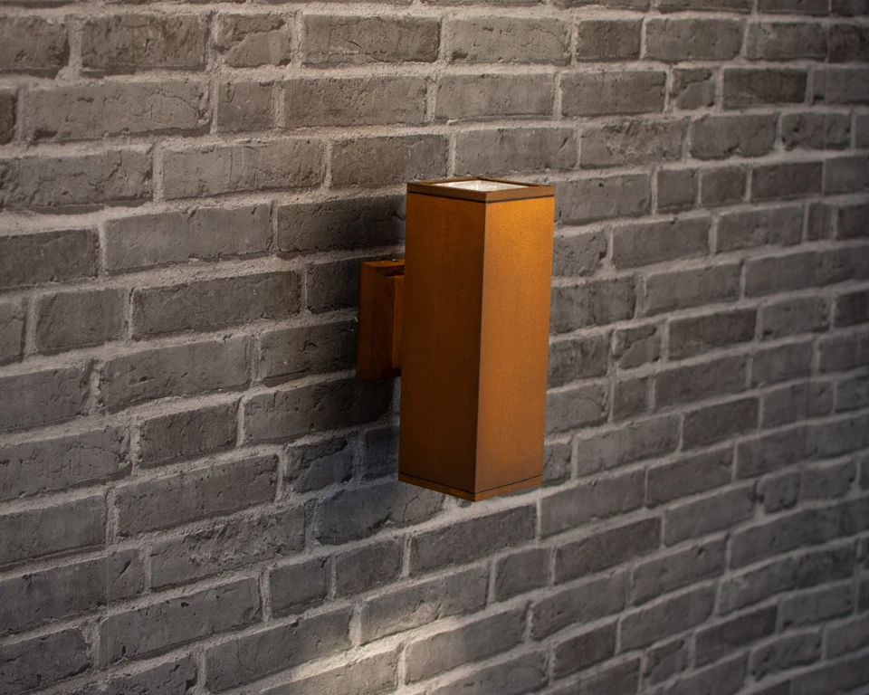 Außenbeleuchtung UP&DOWN Rost Außenleuchte Wand-Leuchte Lampe Edelrost 230V 770 - Bild 3 von 4