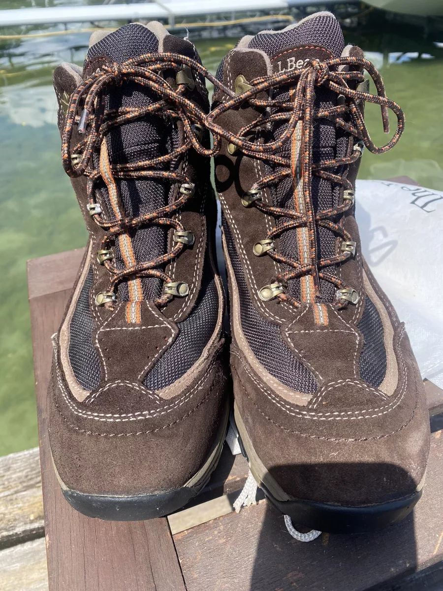 LLBean Tek Brown Leather Hiking Boots 258265 NWOT. Waterproof eBay