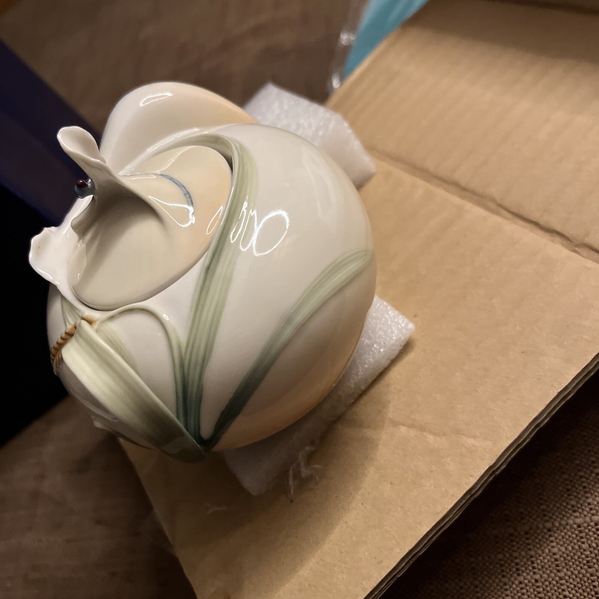 Franz Collection 登峰造極 瓷瓶 Franz Porcelain Dragonfly Sugar Jar FZ00119 | eBay