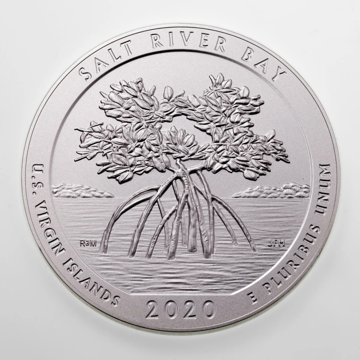 2020-P Atb 5 Oz. de Plata Redondo Con / Caja Y Certificado Autenticidad Sal