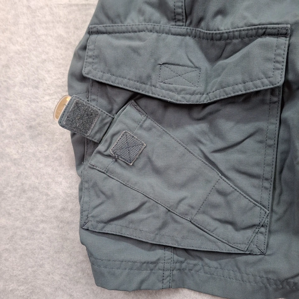 Pantalones Cortos Carga LL Bean Cinturón Hombres XL Azul Nylon Senderismo Aire Libre Gorp Foto 2 de 4