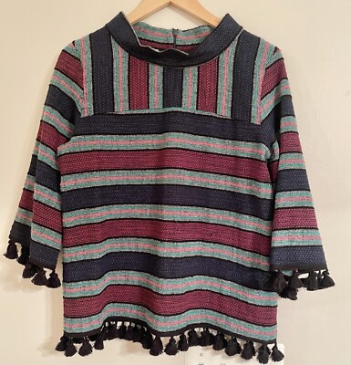 Sara Campbell Mock Cardigan Top Sara Campbell Black And Red Knit