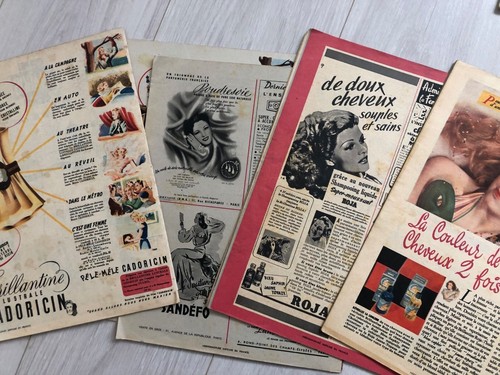 7x Revue ELLE MAGAZINE Années 1947 - 1948 - 1949 Mode Couture Maison etc ... - Picture 4 of 8
