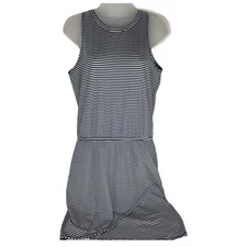 Vineyard Vines Striped Navy Tulip Hem Sankaty Dress Womens Small Sleeveless