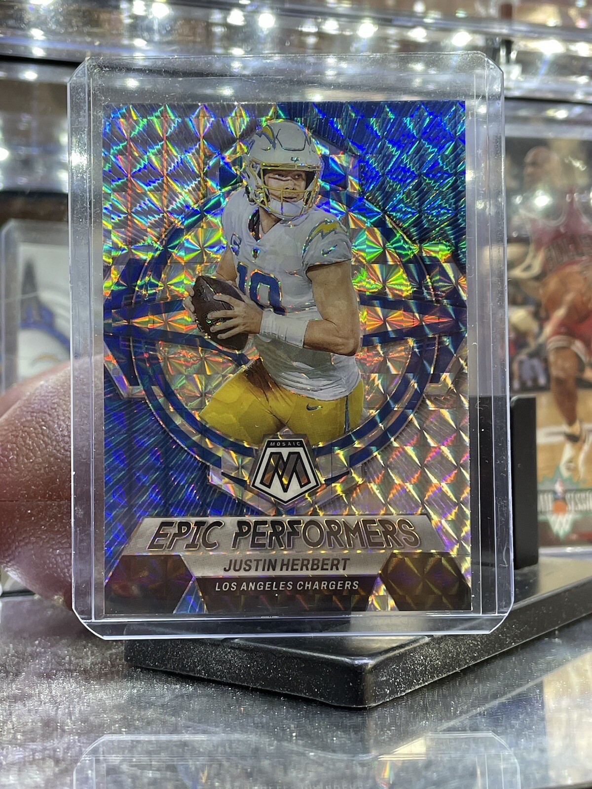 2023 PANINI MOSAIC JUSTIN HERBERT EPIC PERFORMERS MOSAIC PRIZM INSERT CHARGERS eBay