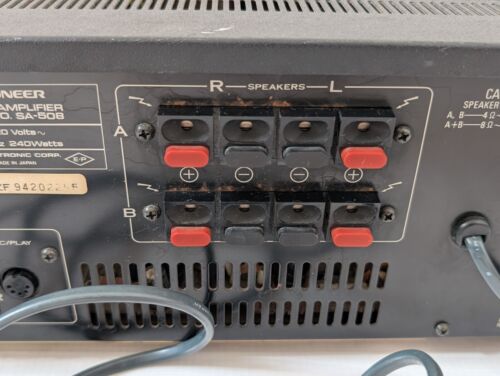 Amplificatore Pioneer SA-508 stereo integrated amplifier hifi vintage - Foto 12 di 15