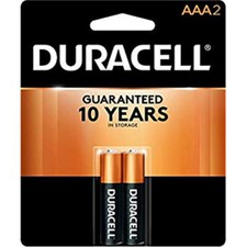 Duracell AAA batteries 2pk 2ct 18ct (041333152615)