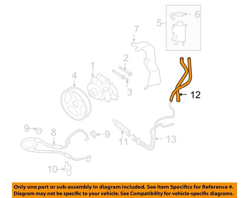 Шланги насоса рулевого управления резервуар шланг FORD OEM 4L3Z3691B | eBay