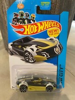 2014 Hot Wheels #15 Hw City-Hw Tor MR11 Schwarz/Gelb Variante W / Chrom Trap5 Sp
