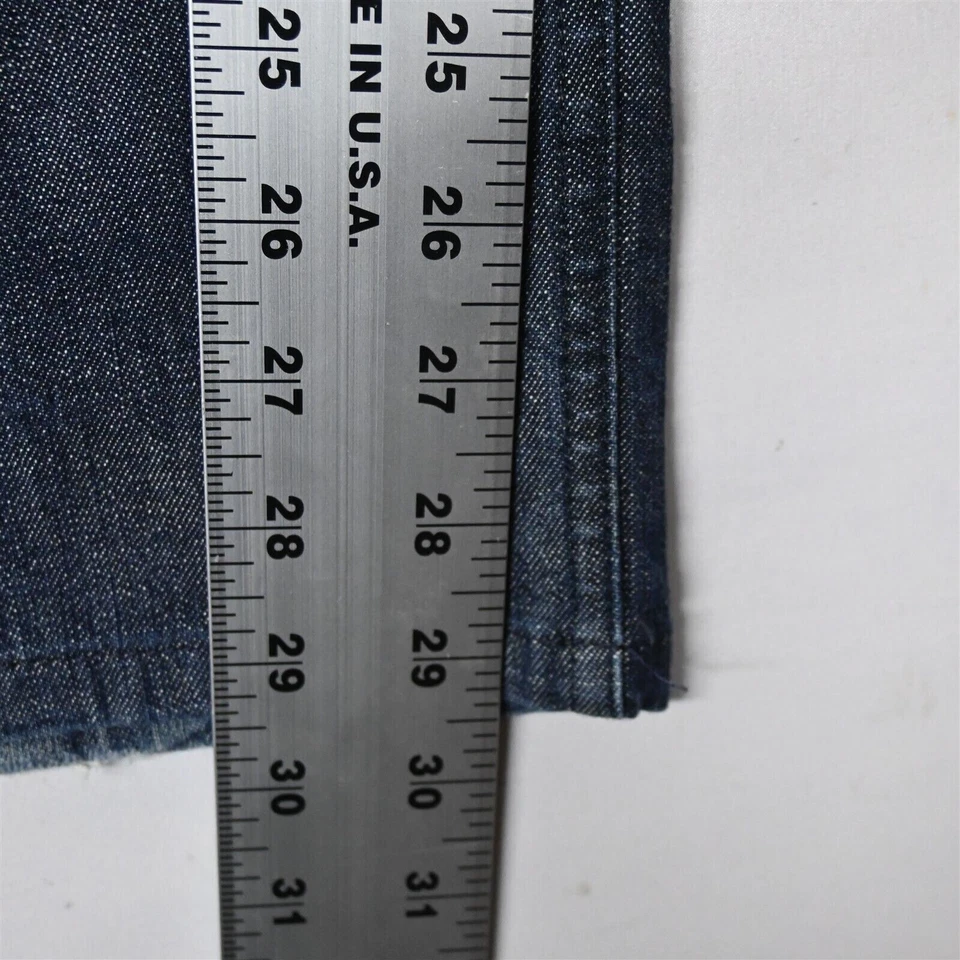 Pantalones de mezclilla para hombre Theory 38x30 pierna recta 5 bolsillos botón mosca oscuros hechos en EE. UU. Foto 4 de 4