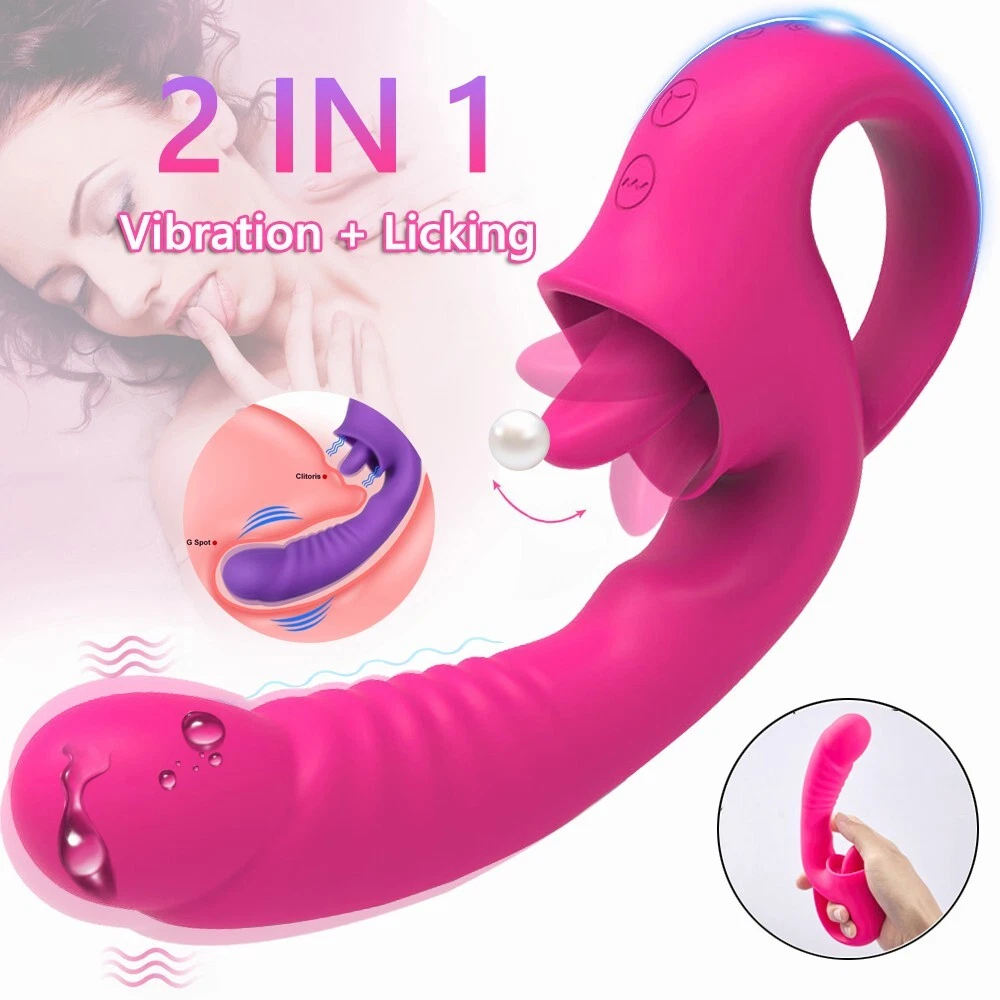 G-Spot Vibrator Dildo Clit Licking Tongue Oral Massager Adult Sex Toys for Women eBay pic photo