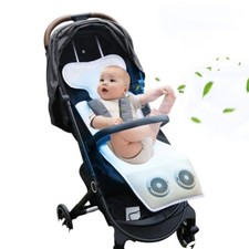 Baby Car Seat Cooling Pad with Air Conditioning System Timer White