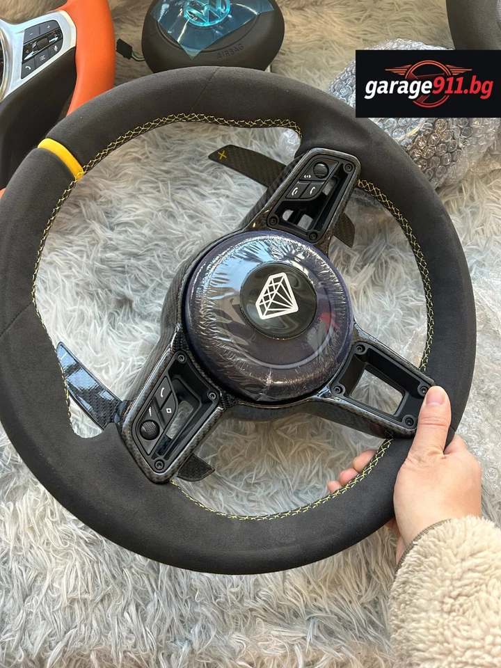 Porsche Alcantara Steering Wheel GT3 911 Cayman Boxter 991 997 981 970 987 971 - Image 4 of 4