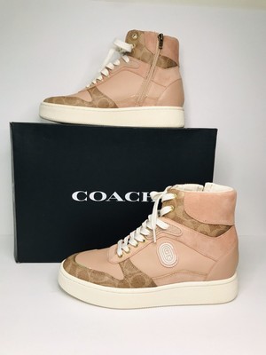 c220 high top sneaker with coach patch