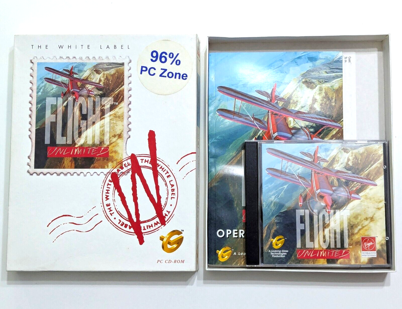Flight Unlimited - Big Box Boxed - Complete - RARE - PC