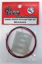 Gofer Racing 1:24-1:25 Red & Black Photo-Etch Battery Kit 20001