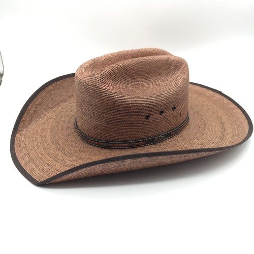 JUSTIN HATS 20X BROWN W/ BROWN BURNT 