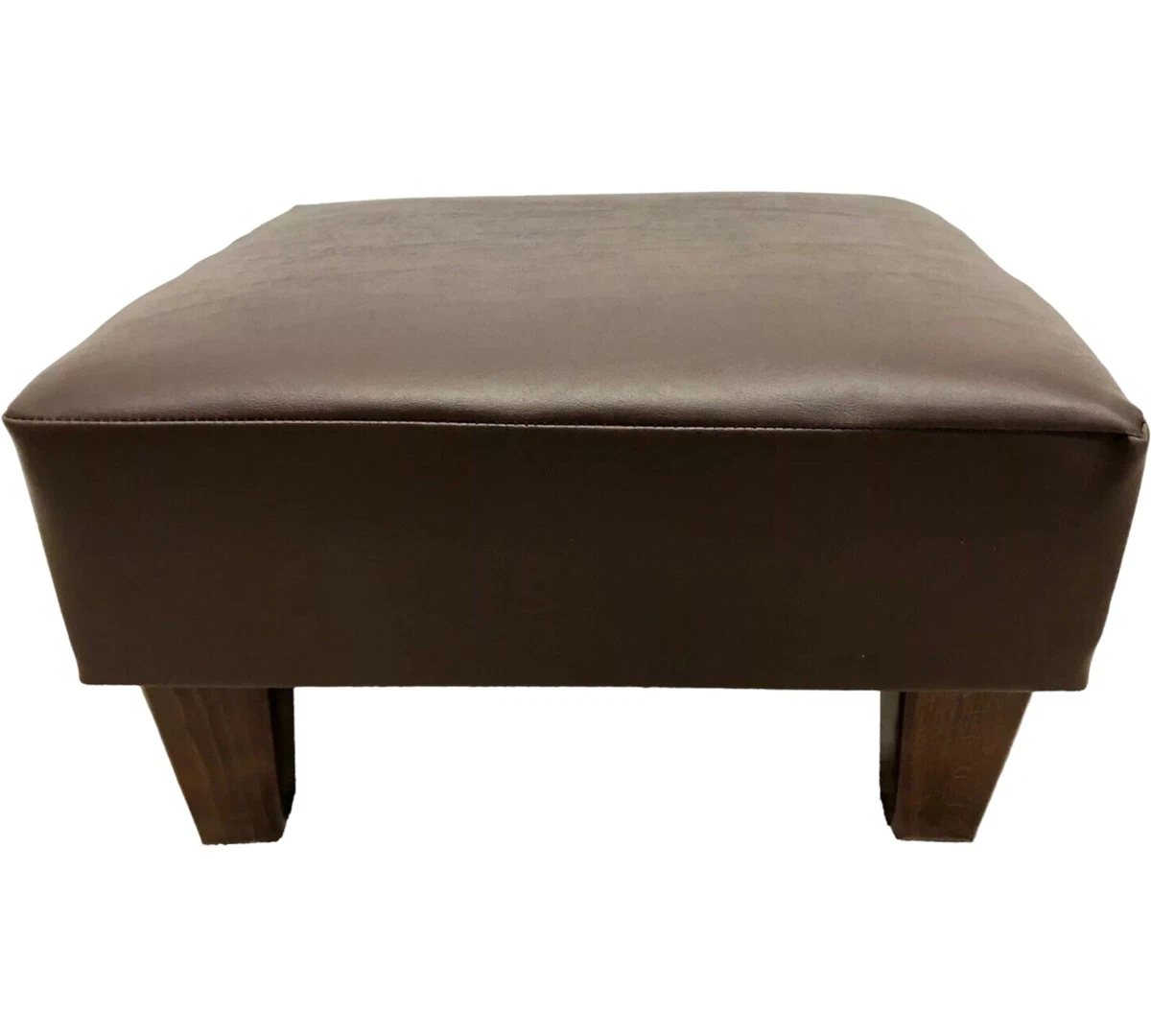 Brown pouffe footstool deals