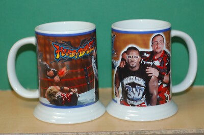 WWF WWE Hardy Boyz Jeff Hardy Dudley Danbury Mint wrestling stein