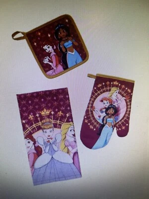 Disney Princess Portrait Kitchen Set - BoxLunch Exclusive 3 Piece Set NIP