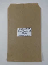 6.25" x 9.25" Natural Brown Kraft Design Paper Merchandise Bag Retail Shopping