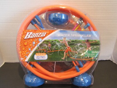 Banzai WIGGLIN' WATER SPRINKLER 12 Feet Backyard Play WIGGLE & DANCE