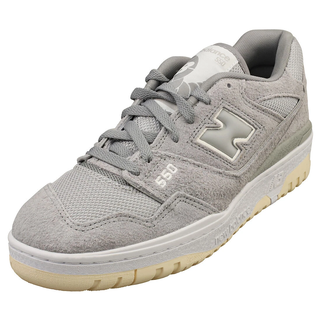 New Balance 550 Uomo Grey White Formatori Casuale 41.5 EU