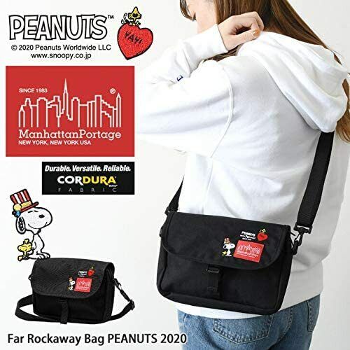 PEANUTS x Manhattan Portage Snoopy Crossbody Shoulder Bag MP1410 PEANUTS20 - Afbeelding 1 van 6