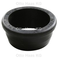 Haas Gummi-W-Nippel 45, 5 Mm AußEn/39, 5 Mm Innen, Schwarz
