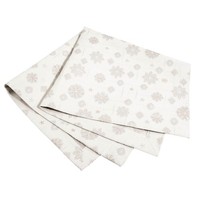 Sandner Lurexsterne Mitteldecke Tischdecke Schneesterne Winter 85X85 Cm Beige