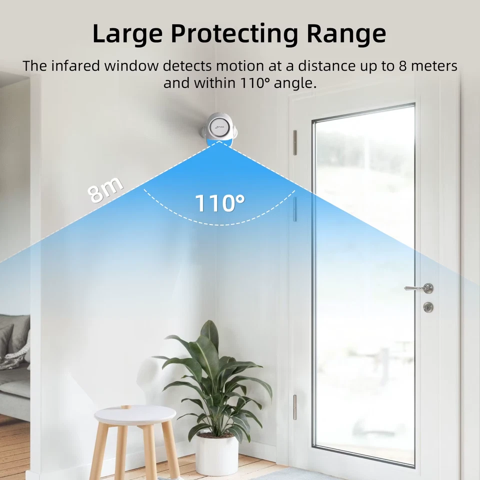 TUYA Wireless Motion Sensor Smart Home Alarm System For Home Burglary Security P - Image 2 of 4