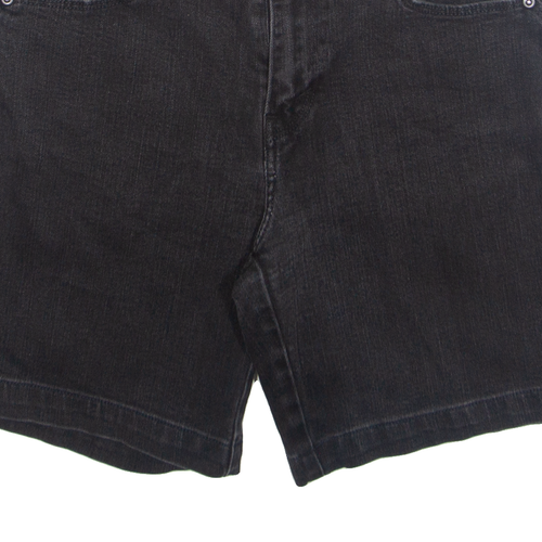 LEVI'S Womens Denim Shorts Black UK 8 W29 - Picture 5 of 6