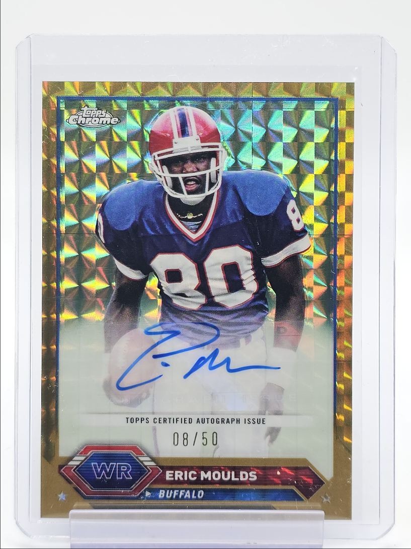 ERIC MOULDS 2023 TOPPS CHROME COMPOSITE VARIATION GOLD GEO AUTO /50 Q4128