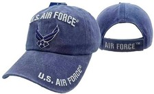 U.S AIR FORCE Officially Licensed Cap Air Force WINDS Emblem Cap DENIM BLUE